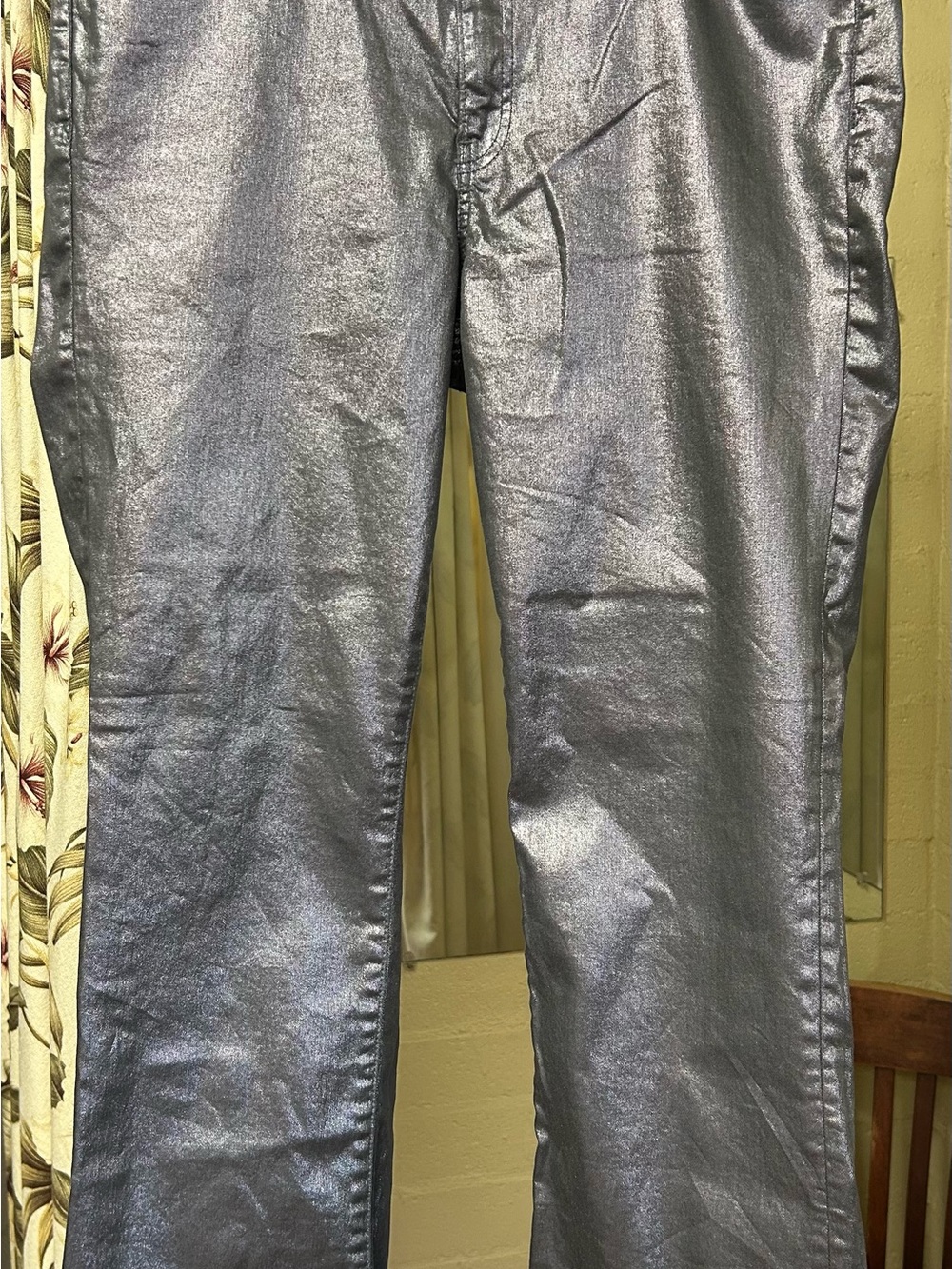Gap Silver metallic jeans